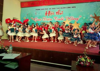 Học sinh Tiểu học Đức Giang tham gia hội thi Giai điệu Tuổi hồng
